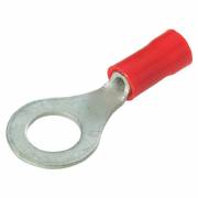 Crimp 08mm red ring terminal for 1,5mm2 cable